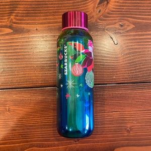 Starbucks 2023 Ornament Green Blue Gradient Ombre Glass Bottle Tumbler NEW